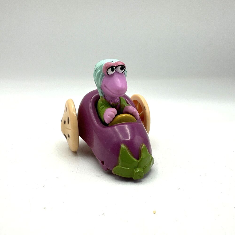 Fraggle Rock Jim Henson 1988 McDonalds Toy Mokey Eggplant Car